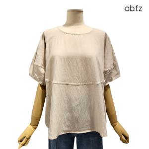 [에이비에프지]루즈핏 라운드넥 반팔 블라우스 APZ3QB31H