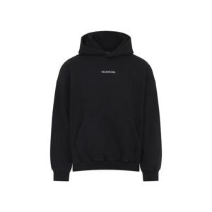 발렌시아가 후드 티셔츠 767877TRVJ3 1569 FDBLACKWHT