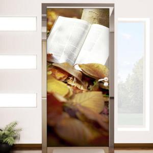 아트박스/꾸밈 io370-가을(책이생각나는 계절)_현관문방문시트지