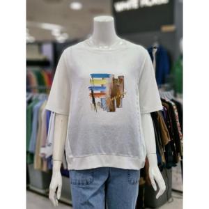 화이트호스 세이브존05 포인트 나염 블라우스 A252417