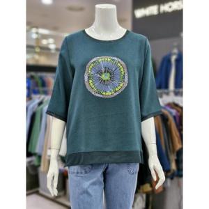 화이트호스 세이브존05 동그라니 나염 블라우스 A252235