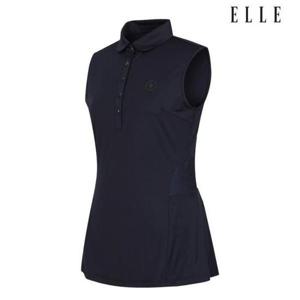 엘르골프 세이브존01 여성 시즌 프린트 슬리브리스 6J45781 820