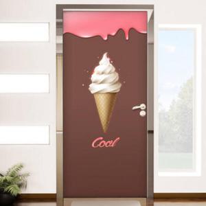 아트박스/꾸밈 cr278-달콤시원한아이스크림_현관문시트지