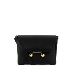 MARNI 블랙 가죽 미디엄 Trunkaroo 크로스바디 백 SBMP0195U0P6948 00N99