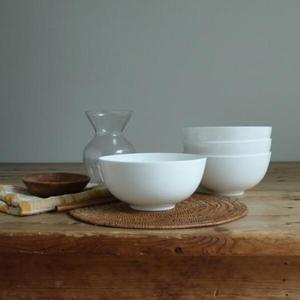 아트박스/로코리빙 본차이나 화이트 면기 4p세트