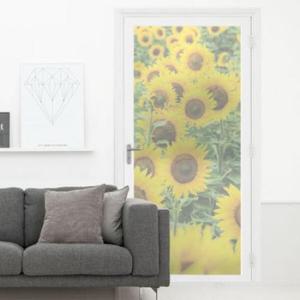 아트박스/꾸밈 bh790-화사한해바라기꽃밭_유리문시트지