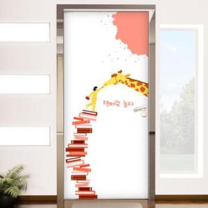 아트박스/꾸밈 ir790-책이랑놀자01_현관문시트지