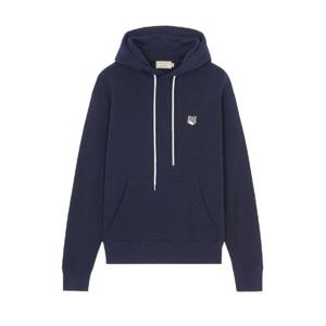 메종 키츠네 그레이 폭스 헤드 패치 클래식 후드 네이비 GU00335KM0002