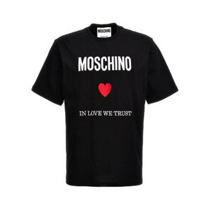Moschino 로고 프린트 크루넥 티셔츠 241ZZJ07140241 1555 TP942536834