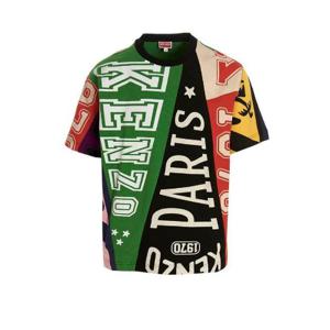 Kenzo 올오버 로고 프린트 크루넥 티셔츠 FD55TS4494SY MU TP942539396