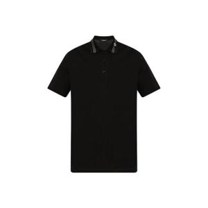 Versace 메두사 자수 반소매 폴로 셔츠 10139061A13463 1B000 TP934618065