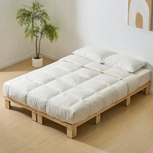 아이앤 르에반 삼나무 평상형 침대 프레임 퀸