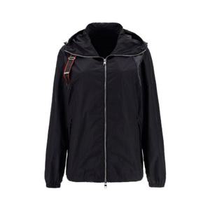 Alexander McQueen 로고 테이프 디테일 윈드브레이커 662324QRR21 1000 TP935817538