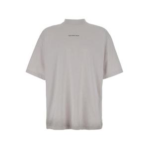 Balenciaga 로고 프린트 미디엄 핏 티셔츠 764235TQVN1 9016 TP944301130