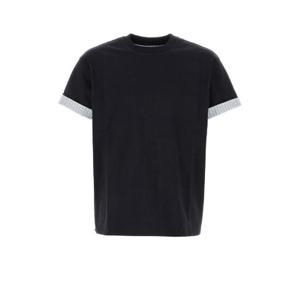 Bottega Veneta 더블 레이어 스트라이프 크루넥 티셔츠 754683V39G0 4121 TP944310410