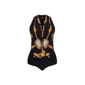 베르사체 바로코 프린트 V넥 바디수트 10199561A14581 5B000 TP934926680