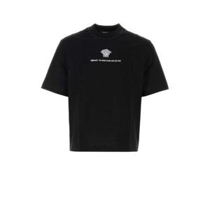 Versace 메두사 밀라노 자수 크루넥 티셔츠 10157381A11054 1B000 TP944451556