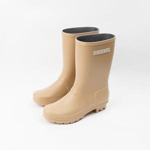 [신난다슈]여성 레인 부츠 3cm 여자 방수 장화 미들 하프 부츠 발편한 쿠션 T25MD2 베이지