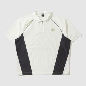 M 엄브로자켓 CQK UP321CWT81-SCW RAVE 나일론메탈 반팔 카라 아노락 / sweetcorn