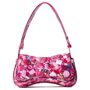 25 FW 디젤 플레이 Play 올오버 그래픽 프린팅 숄더백 핑크 X10202 P6019 HA767