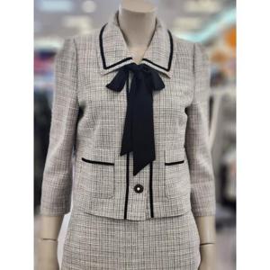 SOUP 세이브존07 타이 탈부착 트위드 자켓 OA6JKQ5