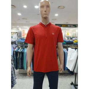 크로커다일 세이브존05 원포인트 차이나 카라 빨강 집업 티셔츠 AATS2415 75