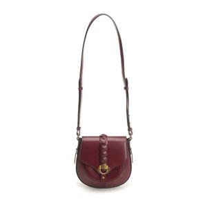 이자벨마랑 버건디 브레이디드 스트랩 숄더 백 25EBF0099FA C2C
