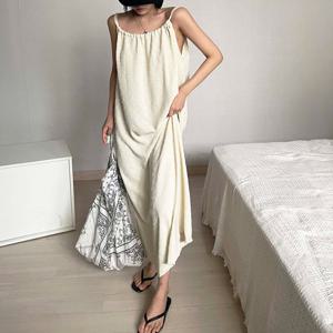 샵앤) 국산 여성 홀터넥 끈나시 비치 바캉스룩 롱원피스 MCR-WDR-4676-블랙