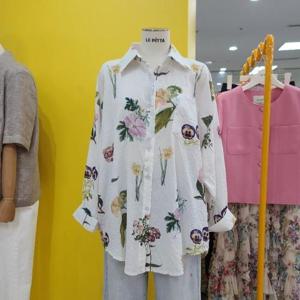 르피타 DP01 꽃나염 롱 셔츠 L252USH802