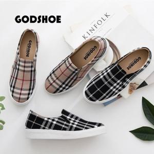 갓슈 유아유 체크 통굽슬립온 키높이슬립온