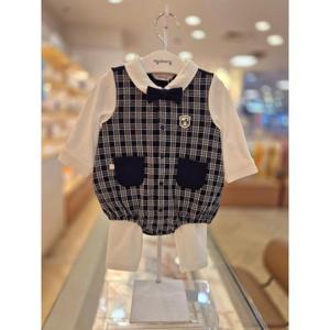 아가방 세이브존03 아가방 피터 체크 바디수트상하(타이) AG01S527905A