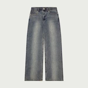 [행텐][행텐] 남성 히든밴딩 슈퍼와이드 데님팬츠_296(10530-055