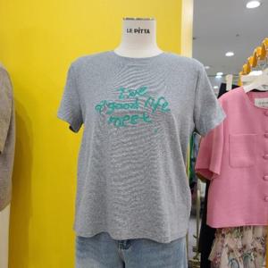 르피타 DP01 레터링 라운드티셔츠 L252BTS767