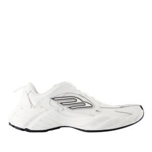 발렌시아가 화이트 라운드 토 로우탑 스니커즈 825417 WDTSC 91