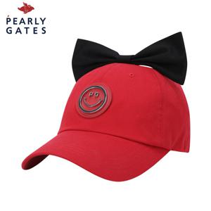 [파리게이츠] 파리게이츠 여성 스마일 메탈 심볼 리본 탈착 볼캡 521E3CP003_RE