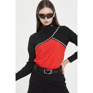 네버마인드올 여성 브레타 앙상 하이넥 긴팔티_NF05WTS716RE