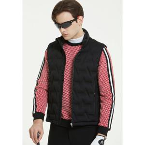 네버마인드올 남성 핫멜팅 구스다운 베스트_NM01WVE114BK