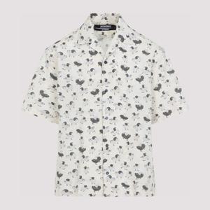 자크뮈스 앱스트랙트 프린트 반팔 데님 셔츠 SHM00200BW00691 1