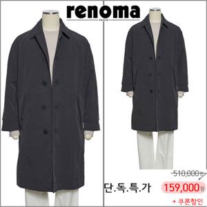 [레노마캐주얼]F/W가을/봄/초겨울까지 입는 트렌치코트 세미오버핏네이비컬러 EK3653