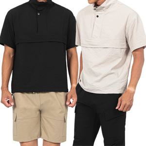 루센 남성 아노락 스포츠 집업 반팔티셔츠 Model No_B2-5SE017