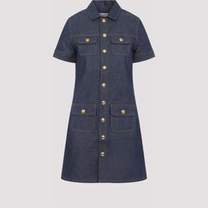 셀린느 데님 반팔 버튼다운 미니 원피스 RR03S0842 07IA