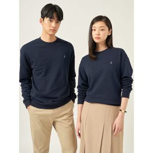 [빈폴멘] [Essential] 남녀공용 로고 자수 스웨트 셔츠  네이비 (BC5741E03R)