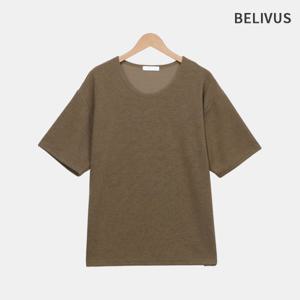 [빌리버스]빌리버스 남자 반팔 여름 유넥 니트 티셔츠 BWY011