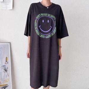 빅사이즈 507 써클해피레터링원피스 DLIU973