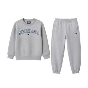 뉴발란스 에센셜 스웻셋업 키즈 트레이닝복세트 그레이 NK9YEB408U-AC