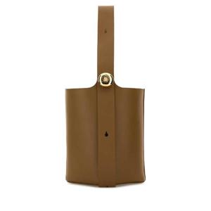 LOEWE Mud leather medium Pebble bucket bag AANBBBWX01 OAK