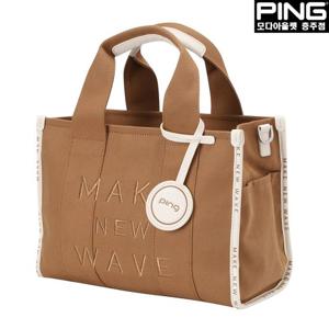 [핑]여성 자수 포인트 캔버스 토트백 121D3BG056_BG_CJ