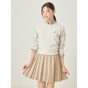 [빈폴레이디스] 코튼 혼방 레귤러핏 스웨트 셔츠  라이트 그레이 (BF5841C992)