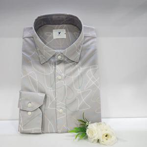 [예작]예작YJ3SYS737 구김없는 캐주얼 저지원단 라인프린트무늬