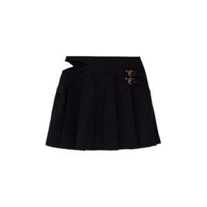 베르사체 진 쿠튀르 컷아웃 버클 플리츠 미니 스커트 79HAE801N0356 899 TP947145795